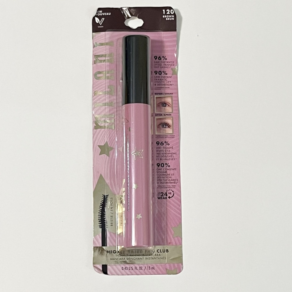Milani Highly Rated Fan Club Fanning Mascara Lift Length Volume #120 Brown